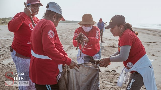 Susana Solis Informa LEVANTAN una tonelada de basura en playas en Chiapas