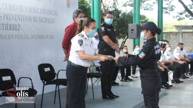 Susana Solis Informa CLAUSURA Gabriela Zepeda curso de formación inicial para policías