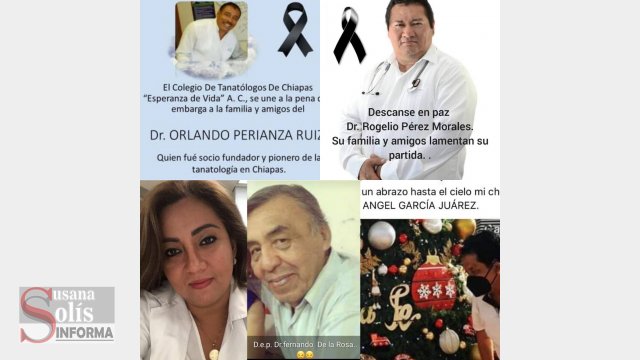 Susana Solis Informa FALLECEN CINCO médicos de COVID en un solo día