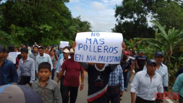 Susana Solis Informa MARCHAN en Chiapas para pedir la presencia de la Guardia Nacional
