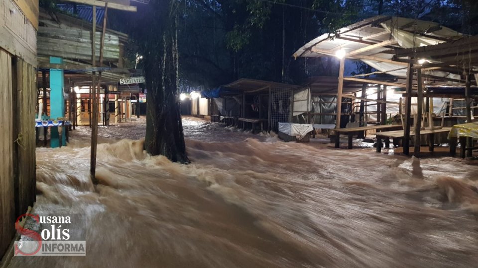 Todo el centro ecoturístico permanece inundado