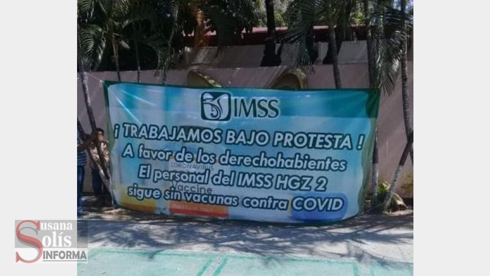 BAJO protesta realizan actividades en IMSS 5 de Mayo Susana Solis Informa