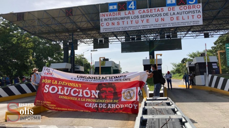 Maestros liberan casetas en Chiapas - Susana Solis Informa