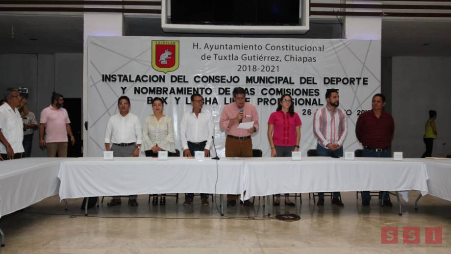 Presidente Carlos Morales Vázquez Instala y toma protesta a integrantes del Consejo Municipal del Deporte Susana Solis Informa