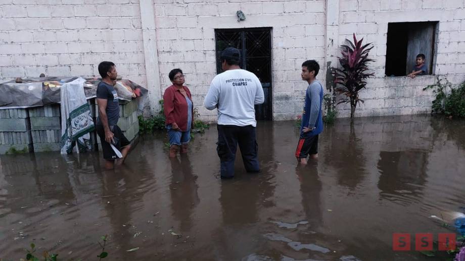 Más de cien viviendas encharcadas en tres municipios de Chiapas - Susana Solis Informa