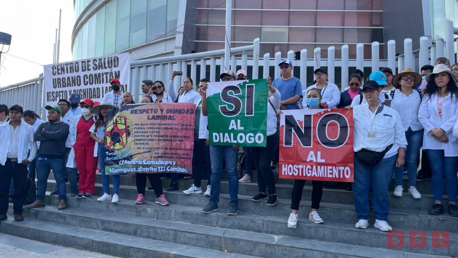 Protestan trabajadores de salud en Chiapas; piden cese al hostigamiento y despidos injustificados - Susana Solis Informa