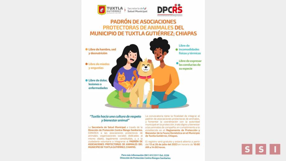 Promueven registro de asociaciones civiles protectoras de animales de compañía - Susana Solis Informa