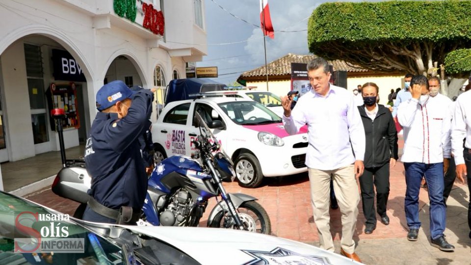 Impulsa Rutilio Escandón fortalecimiento y dignificación de la Policía Municipal de La Trinitaria Susana Solis Informa