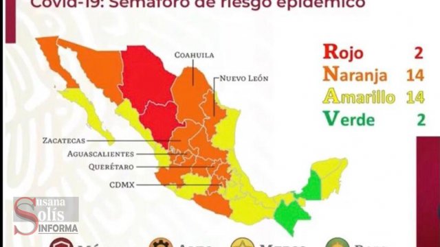 Susana Solis Informa CHIAPAS pasa a semáforo epidemiológico VERDE