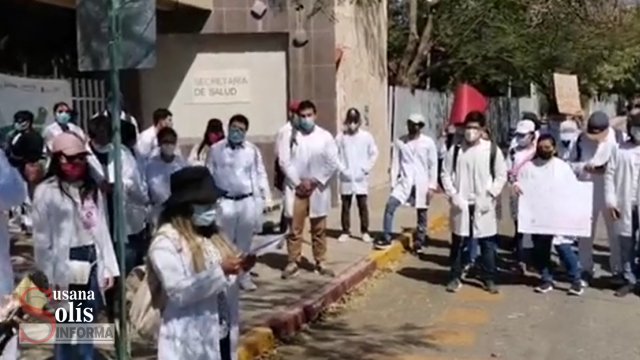 Susana Solis Informa PARALIZAN actividades pasantes de medicina en Chiapas