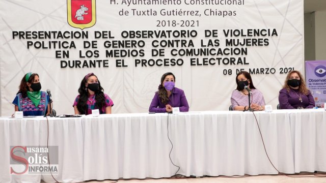 Susana Solis Informa Presentan Observatorio de Violencia Política de Género para este proceso electoral