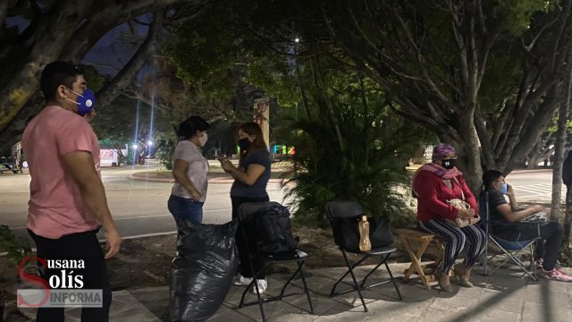 Susana Solis Informa DESDE hoy hacen filas para recibir vacuna antiCovid en Tuxtla Gutiérrez