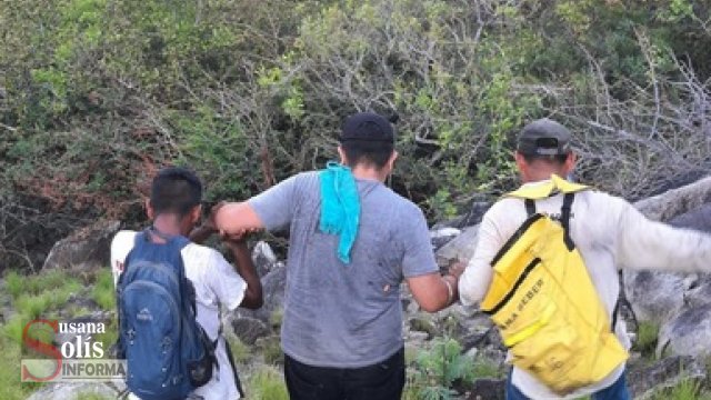 Susana Solis Informa RESCATAN a migrante hondureño; llevaba dos días sin agua ni alimentos