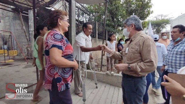 Susana Solis Informa Refrenda Carlos Morales ante pobladores de Plan de Ayala su compromiso de dignificar la vida de todos los Tuxtlecos