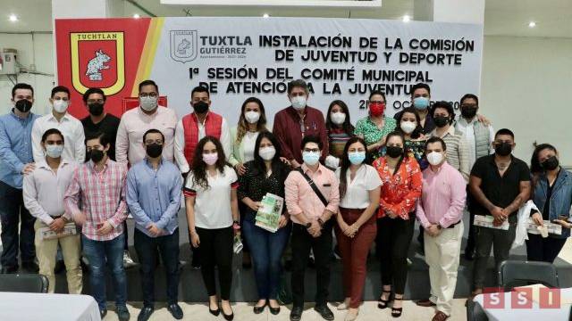 Susana Solis Informa Se integra formalmente la Comisión de Deporte y Juventud del Ayuntamiento tuxtleco