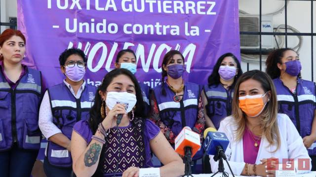 Susana Solis Informa Reafirma Secretaría para la Igualdad de las Mujeres de Tuxtla compromiso para prevenir y erradicar la violencia contra mujeres y niñas
