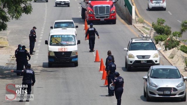 Susana Solis Informa SUPERVISAN medidas sanitarias en transporte en Tuxtla Gutiérrez