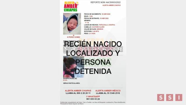 Susana Solis Informa LOCALIZAN a infante robado en hospital del IMSS en Tapachula