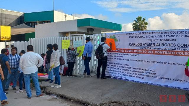 Susana Solis Informa Maestros del Conalep se instalan en paro indefinido en Chiapas