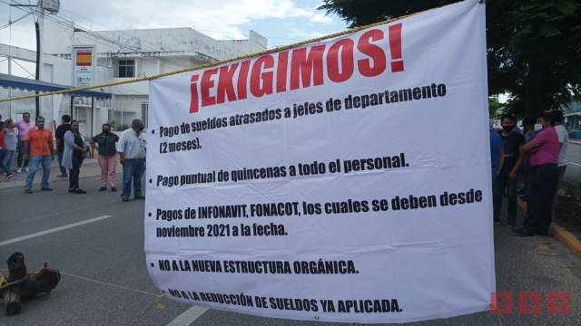Susana Solis Informa Protestan trabajadores de Talleres Gráficos por falta de pagos al personal