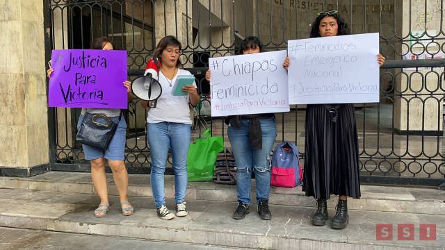 Susana Solis Informa Marchan en Chiapas para pedir justicia por feminicidio de Victoria “N”