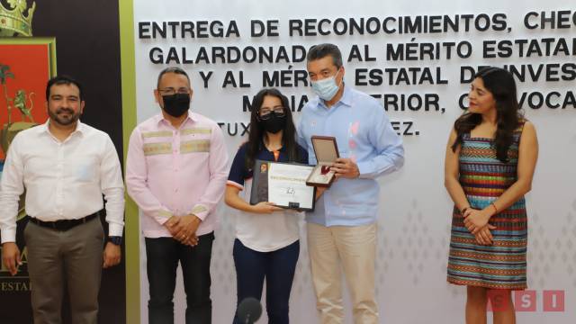 Susana Solis Informa Chiapas, pionero nacional en reconocer a investigadores de nivel medio superior