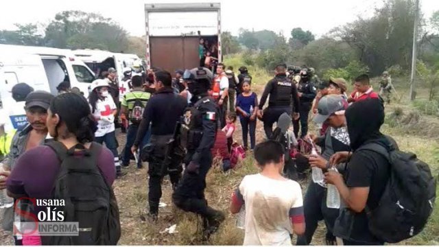 Susana Solis Informa RESCATAN  a migrantes abandonados en un tráiler