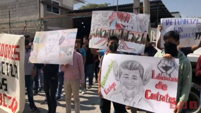 Susana Solis Informa Piden trabajadores de la Normal Mactumactzá ser recontratados