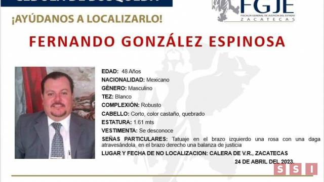 Susana Solis Informa EXIGEN hallar a abogado chiapaneco desaparecido en el estado de Zacatecas