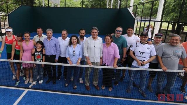 Susana Solis Informa Carlos Morales Vázquez inaugura Domo en las Canchas de Pádel en el Parque Caña Hueca