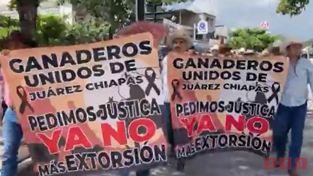 Susana Solis Informa Protestan ganaderos en la zona Norte de Chiapas, piden justicia por el asesinato de su compañero en Juárez