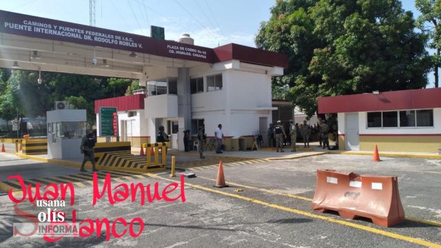 Susana Solis Informa TOMA control ejército y marina de aduanas en #Chiapas.