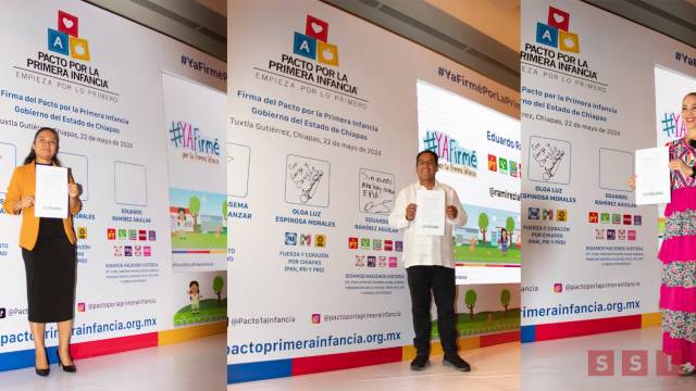 Susana Solis Informa Candidatas y candidatos al Gobierno de Chiapas firman Pacto por la Primera Infancia