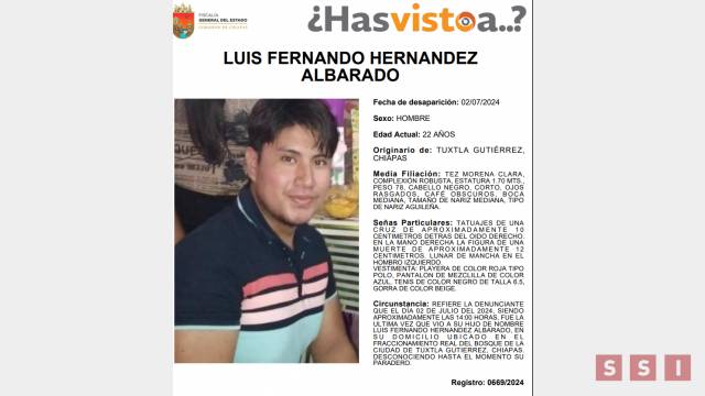 Susana Solis Informa CONTINÚA la búsqueda de Luis Fernando Hernández