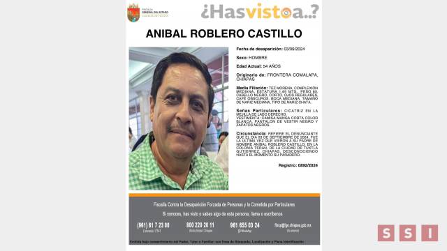 Susana Solis Informa CONFIRMAN desaparición de alcalde electo de Comalapa en Chiapas