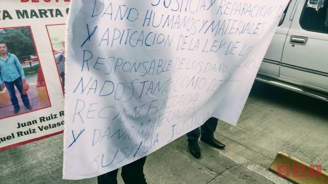 Susana Solis Informa MARCHAN desplazados de Chenalhó