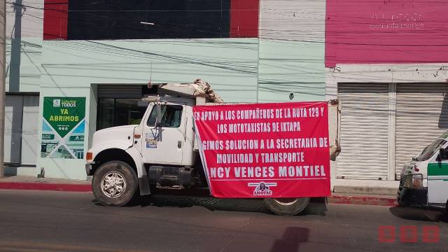 Susana Solis Informa PROTESTAN transportistas irregulares; piden los dejen trabajar