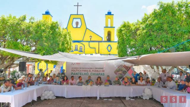 Susana Solis Informa Firman pacto de civilidad en Pantelhó