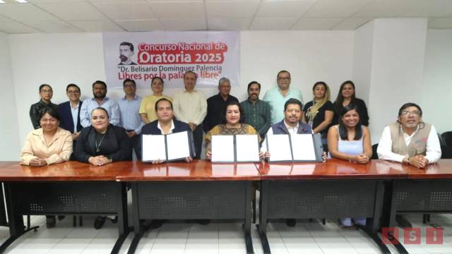 Susana Solis Informa Firman IEPC, IJECH y Ayuntamiento de Comitán de Domínguez, convenio para realizar la edición 2025 del Concurso Nacional de Oratoria