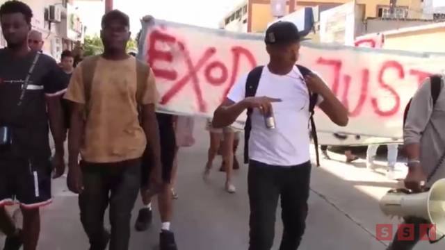 Susana Solis Informa Protestan migrantes por lentitud y rechazo en trámites de refugio