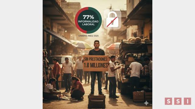 Susana Solis Informa En Chiapas, casi 8 de cada 10 trabajan sin prestaciones laborales: INEGI