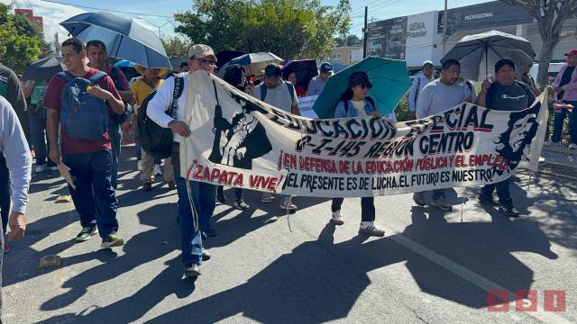Susana Solis Informa Marchan maestros en Chiapas rumbo al paro nacional de 72 horas