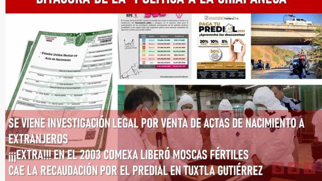 Susana Solis Informa Detectan en Chiapas red de ventas actas de nacimiento a extranjeros
