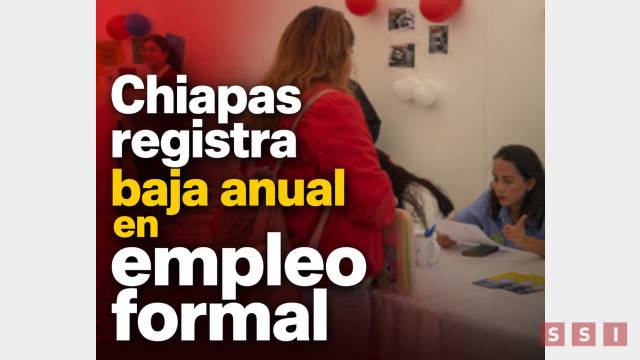Susana Solis Informa Chiapas registra baja anual en empleo formal pese a repunte mensual