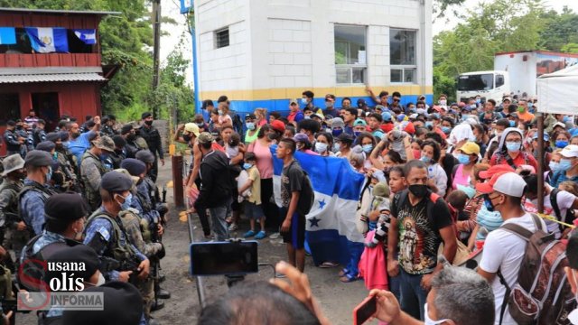 Susana Solis Informa LLEGA Caravana Migrante a frontera con Guatemala
