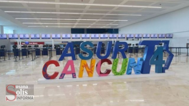 Susana Solis Informa Aeropuerto Internacional de Cancún mantiene caída de 60% en llegada de pasajeros internacionales