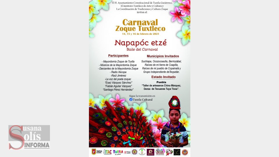 ITAC celebra Carnaval Zoque de manera virtual - Susana Solis Informa