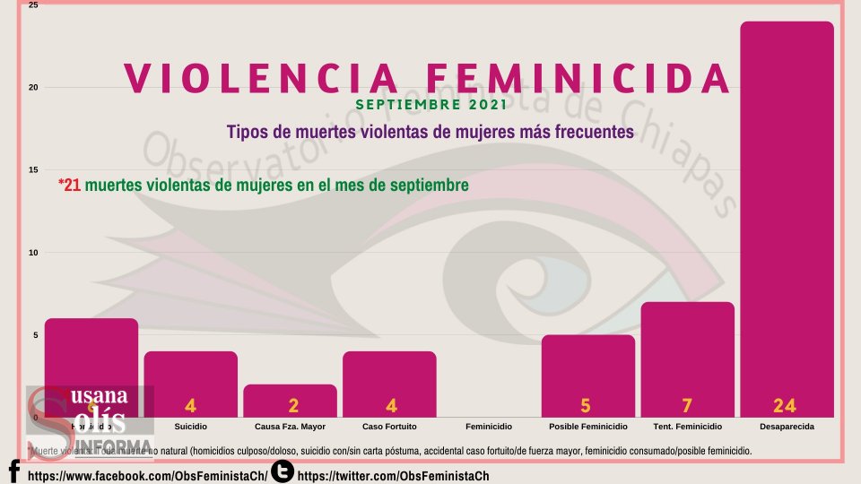 REGISTRAN casi 60 feminicidios en lo que va del año en Chiapas Susana Solis Informa