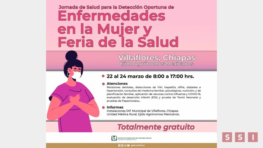JORNADA de salud en Villaflores anuncia IMSS - Susana Solis Informa