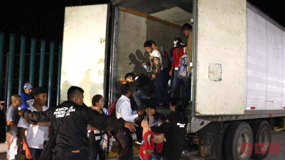 VIAJABAN hacinados más de 40 migrantes en camión Susana Solis Informa
